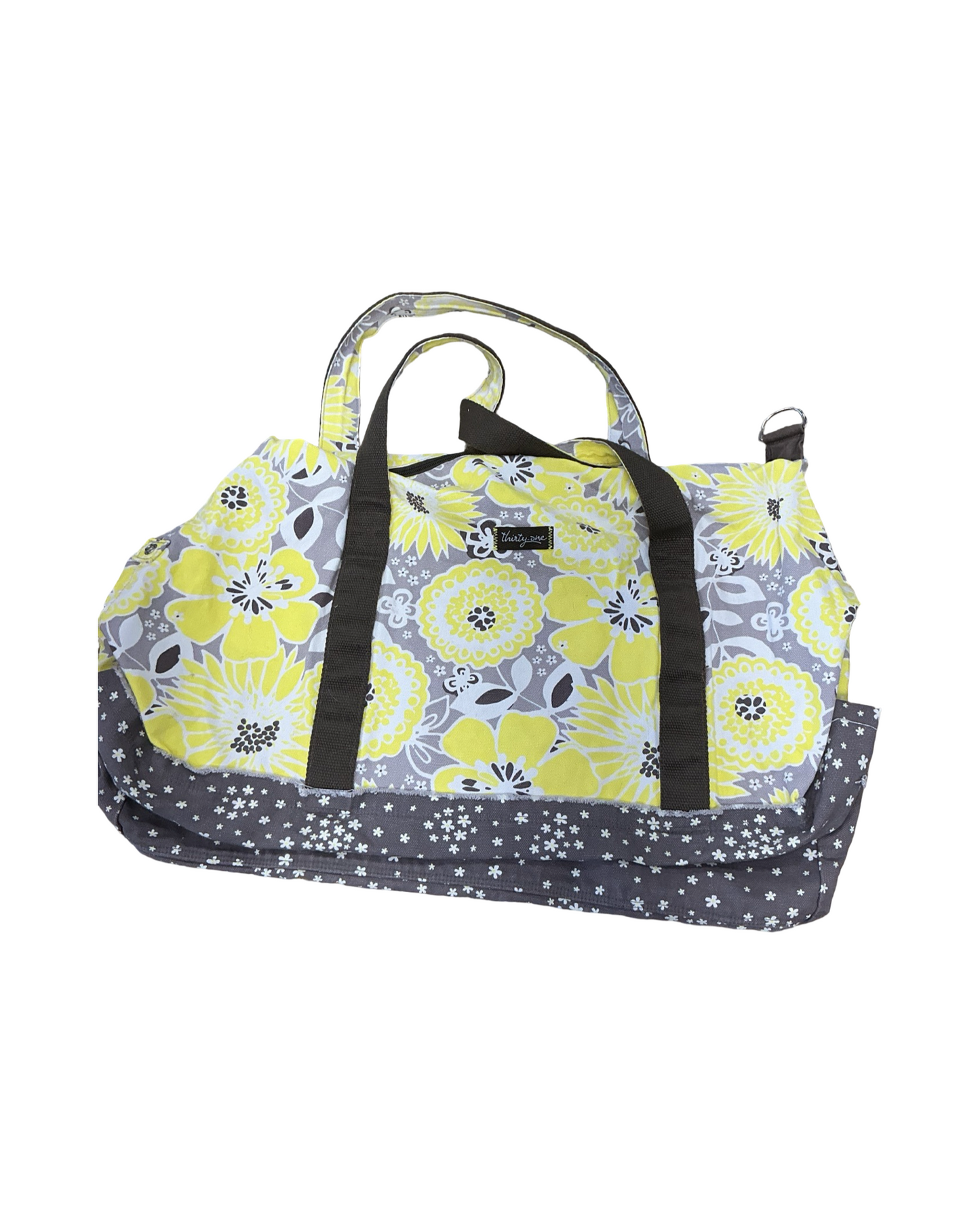 Duffle And Weekender By Thirty One In Grey & Yellow, Size:Large