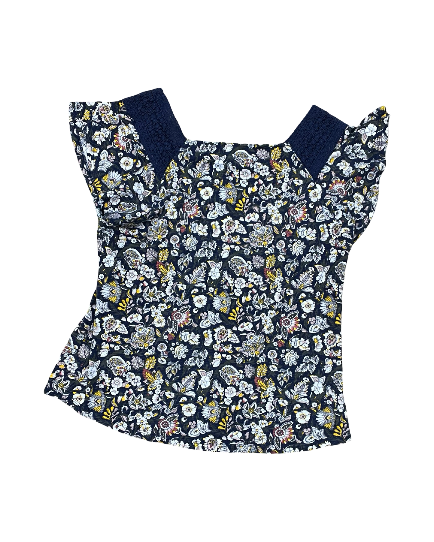 Top Ss By Liz Claiborne In Navy, Size:L
