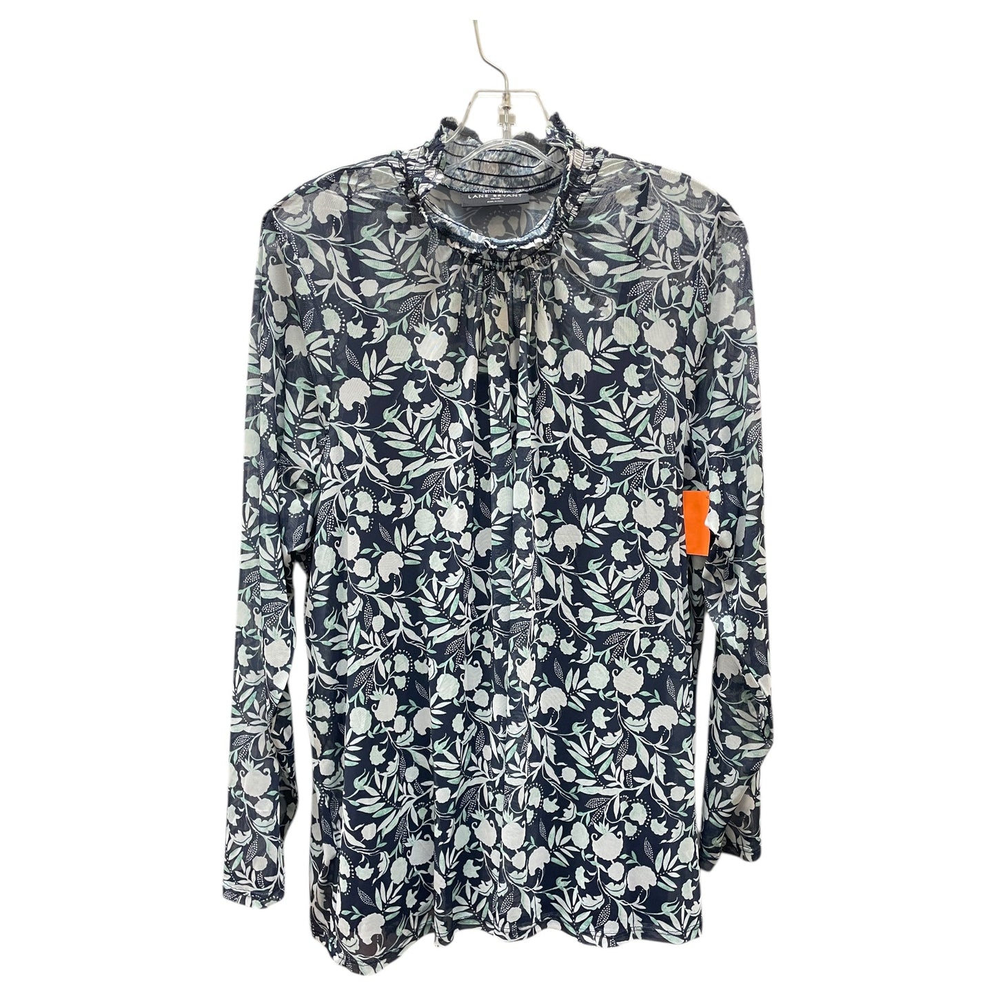 Blouse 3/4 Sleeve By Clothes Mentor In Blue, Size:2X