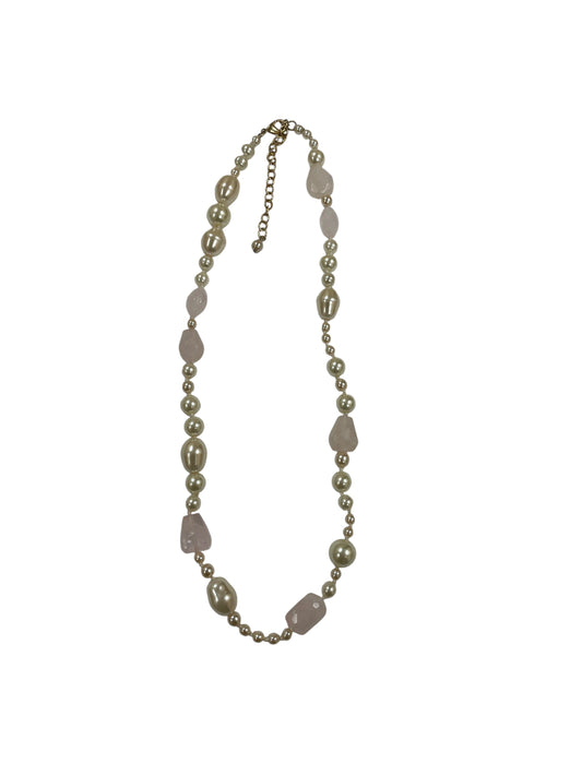 Necklace Choker & Collar By Cme In Cream & Pink