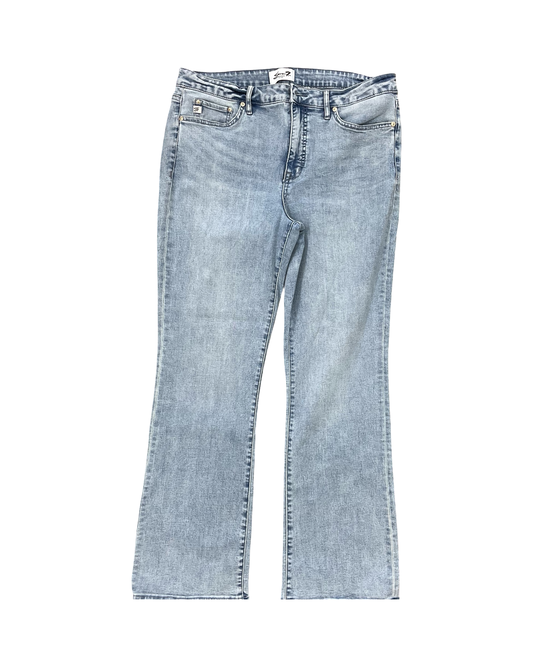 Jeans Boot Cut By Seven 7 In Blue Denim, Size:12