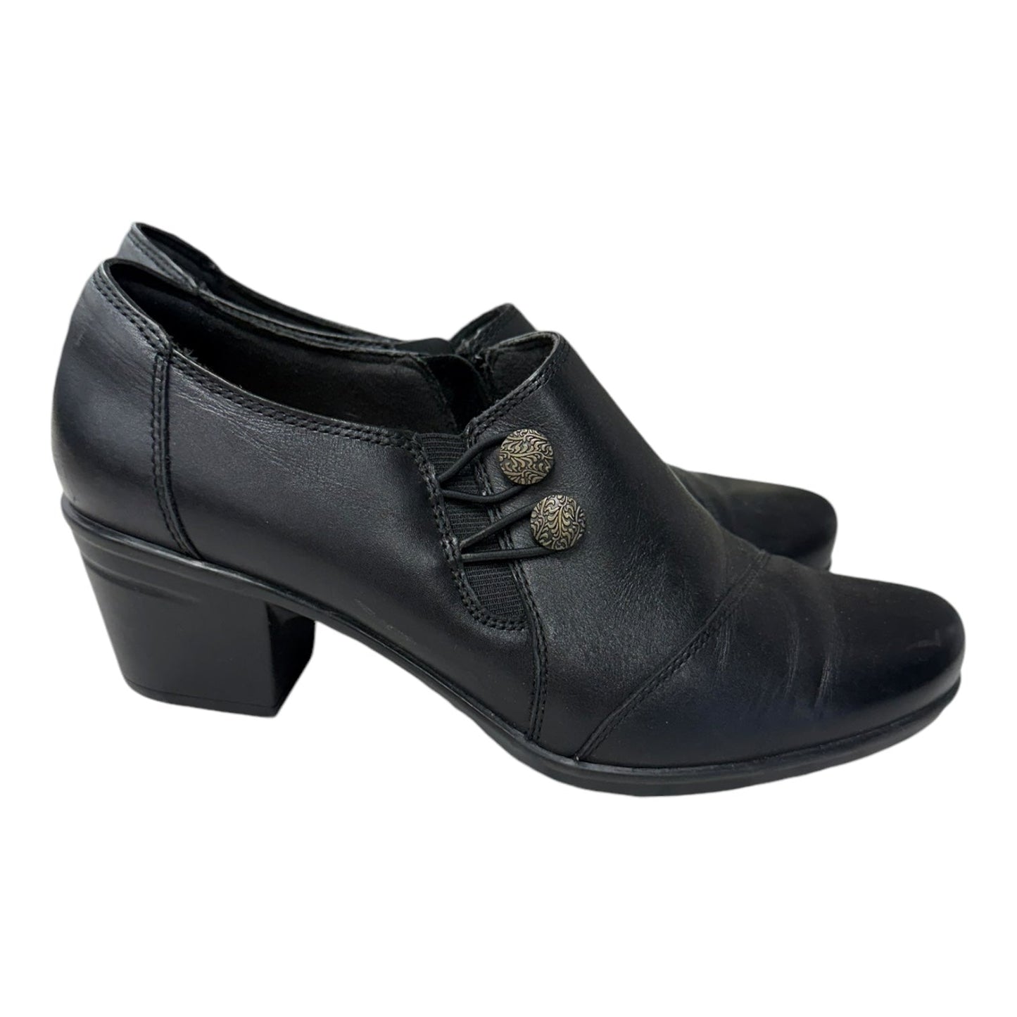 Shoes Heels Block By Clarks In Black, Size:8.5