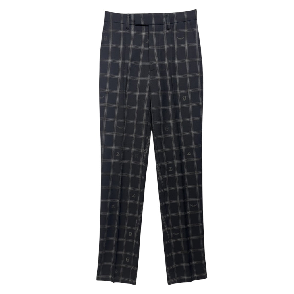 Peter Trousers By Zadig And Voltaire In Skull & Plaid Pattern, Size: S