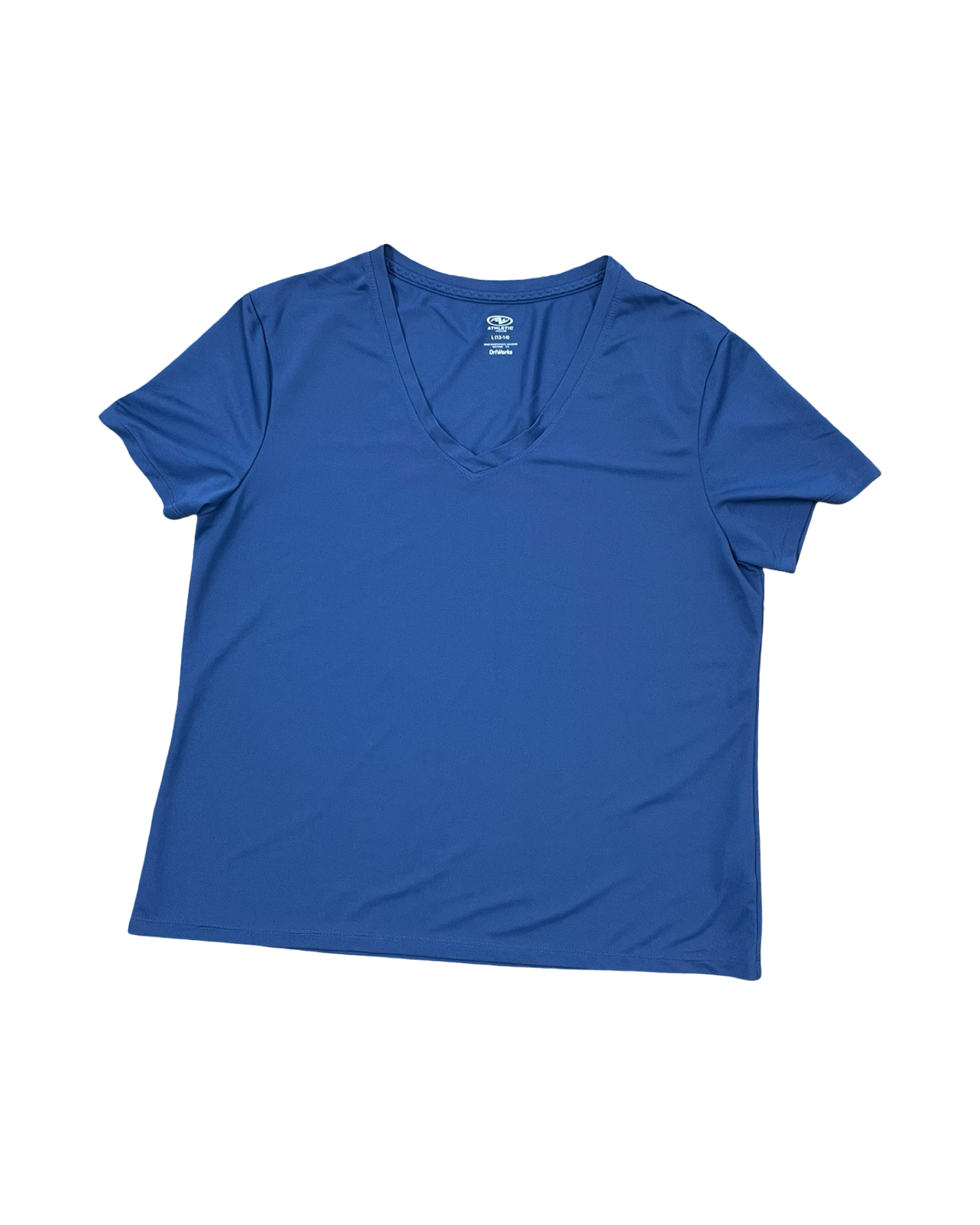 Top Ss Basic By Athletic Works In Blue, Size:L