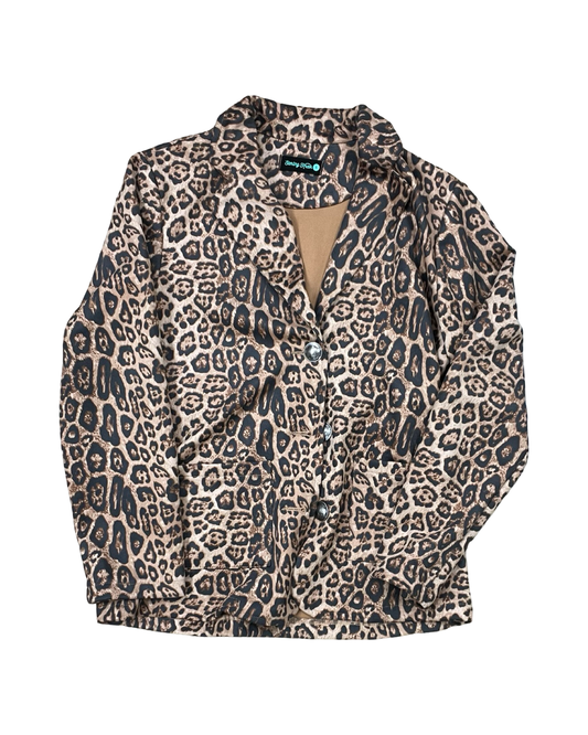 Blazer By Sterling Kreek In Animal Print, Size:S