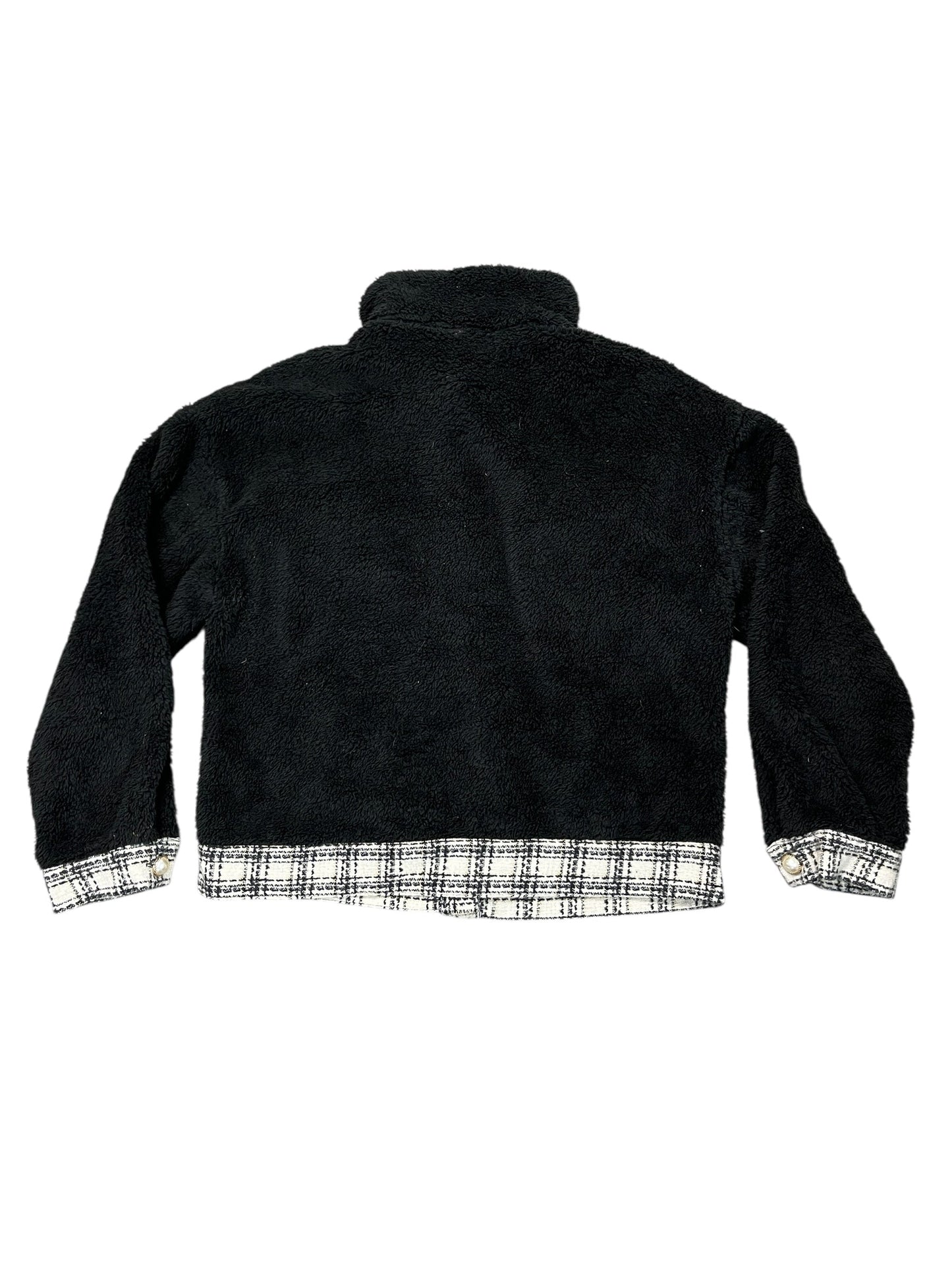 Jacket Faux Fur & Sherpa By Andree By Unit In Black, Size:M