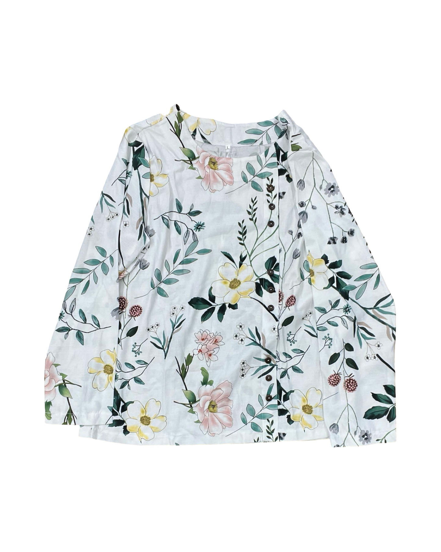 Top Ls By Clothes Mentor In White, Size:L