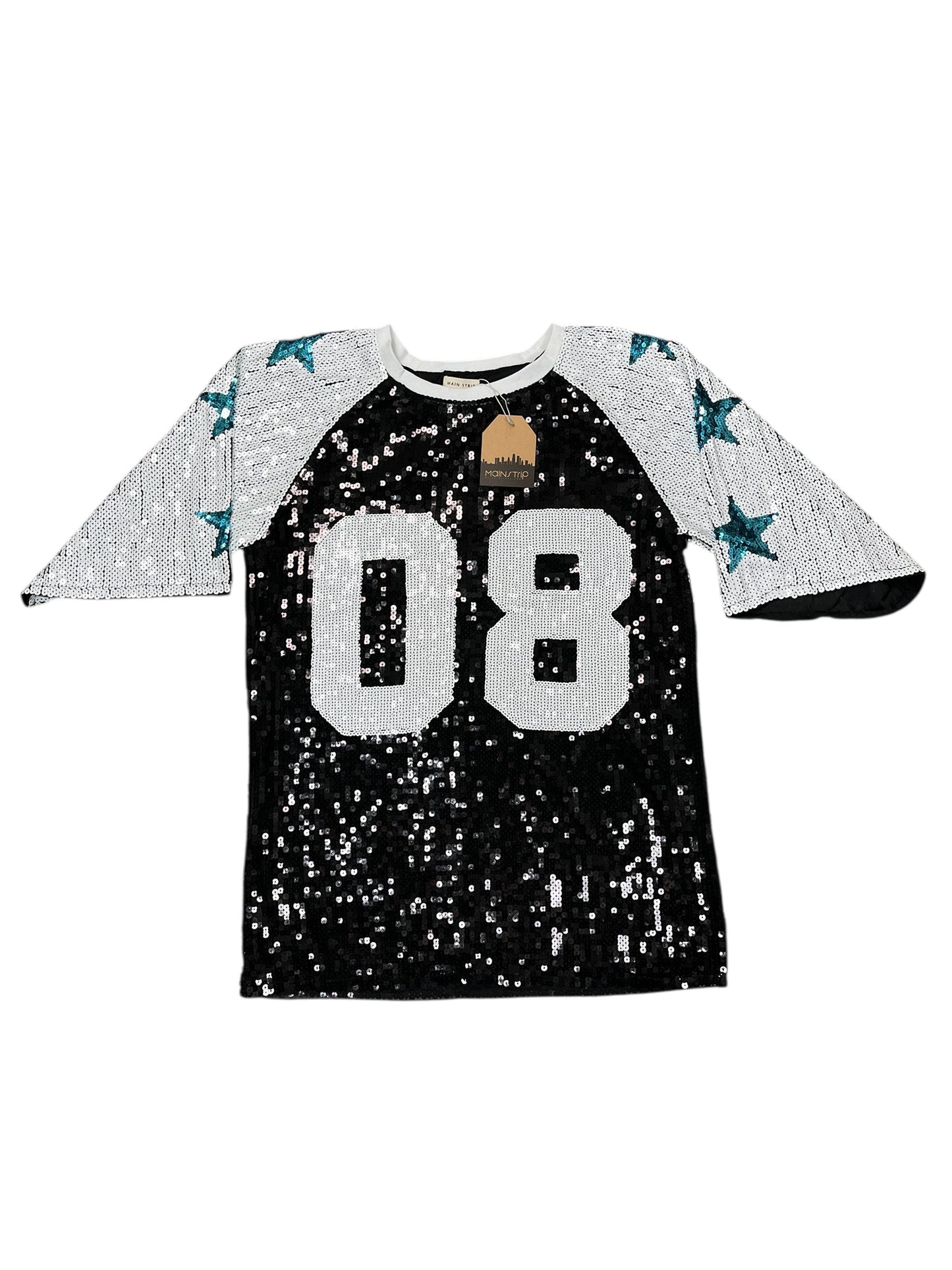 Top Ss By Main Strip In Black, Size:S