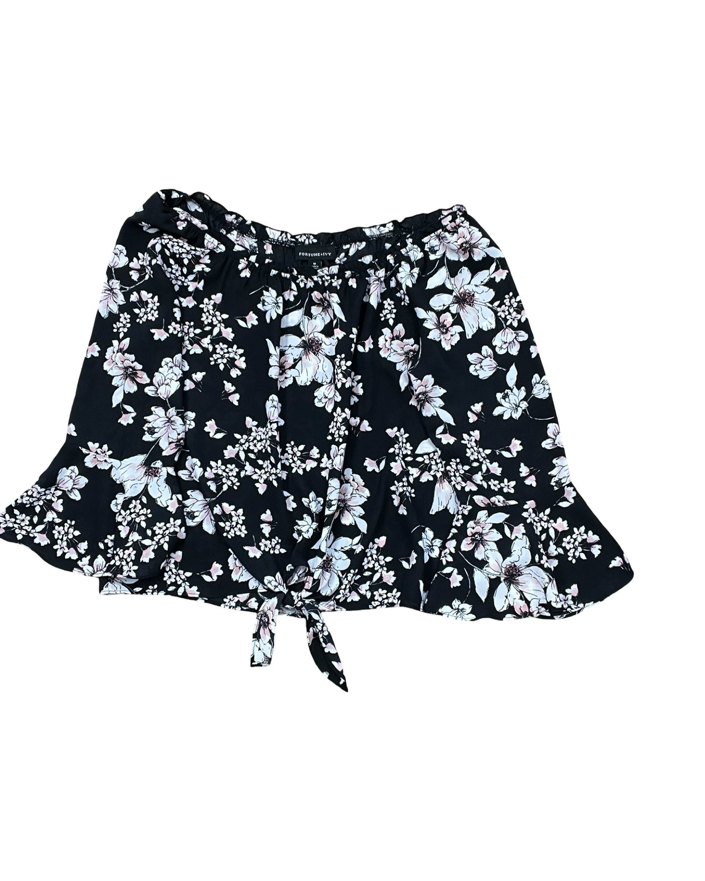 Top Ls By Fortune & Ivy In Black & Pink, Size:M