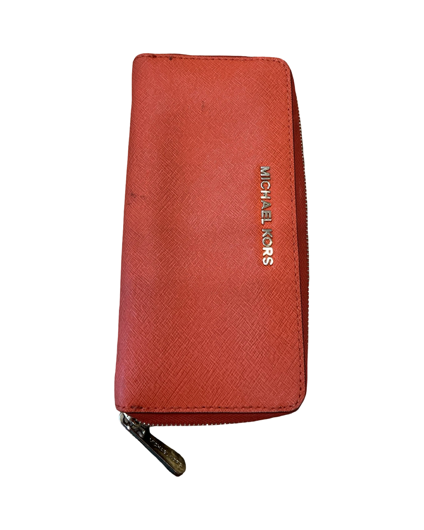 Wallet Designer By Michael Kors In Orange, Size:Medium