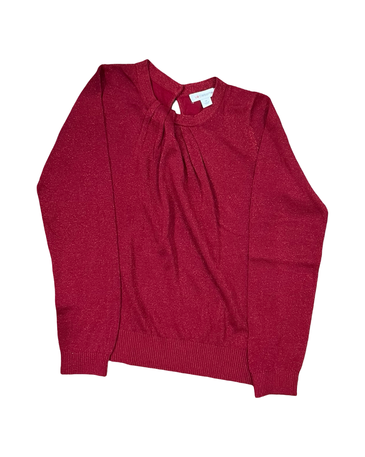 Sweater By Liz Claiborne In Red, Size:M