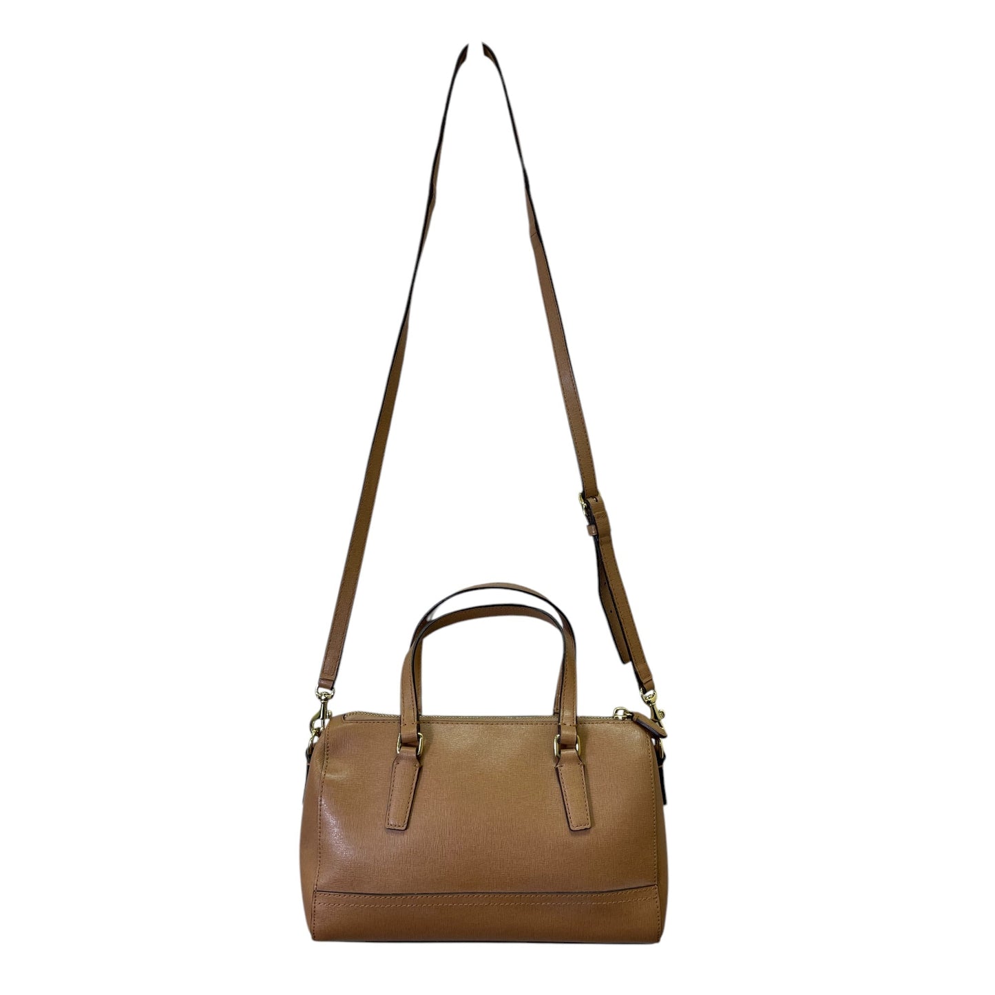 Handbag Designer By Coach In Tan, Size:Small