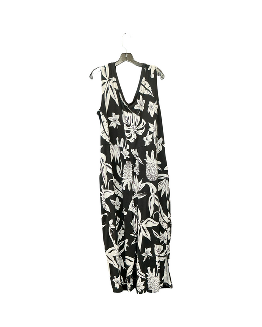 Jumpsuit By Cuddl Duds In Black & White, Size:L