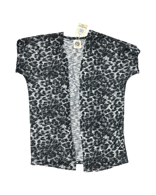 Cardigan By Clothes Mentor In Black & White, Size:Xl