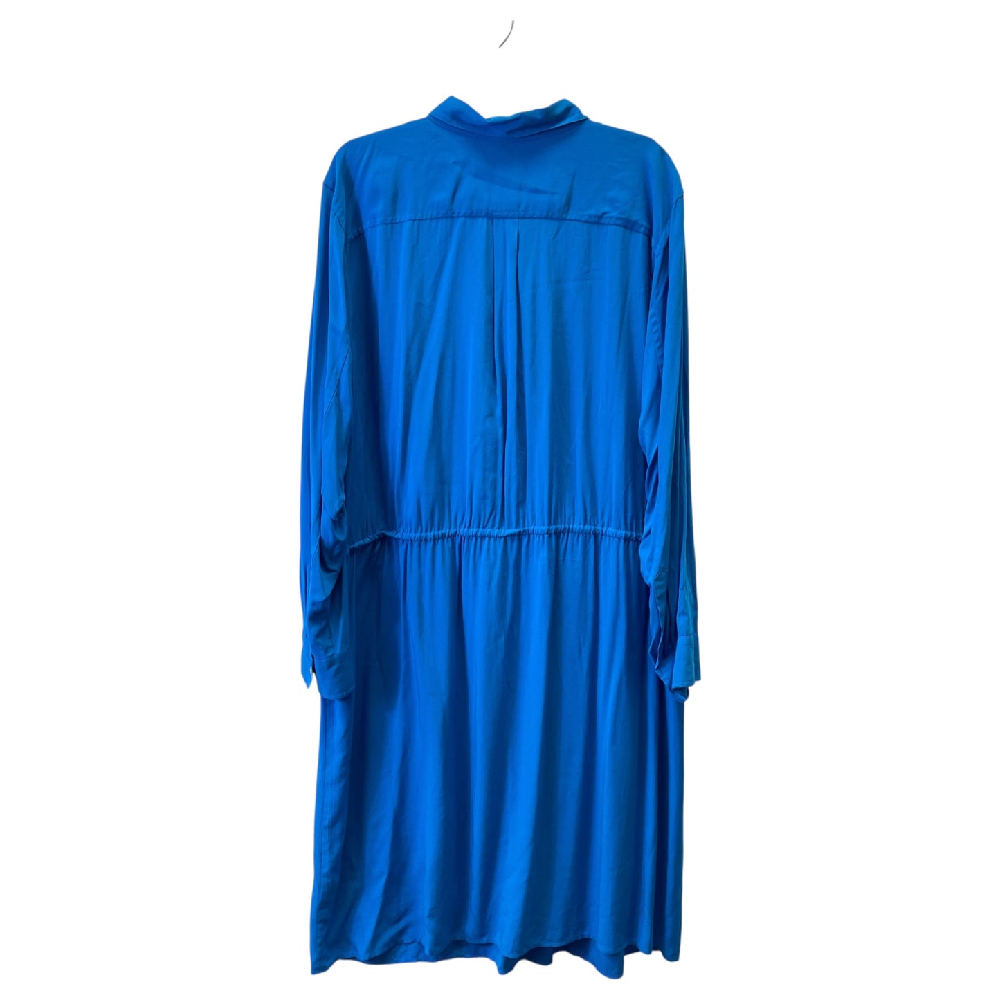 Dress Casual Midi By Lauren By Ralph Lauren In Blue, Size:2X