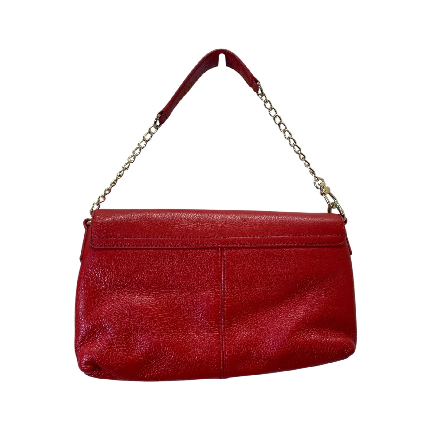 Handbag Leather By Dkny In Red, Size:Small