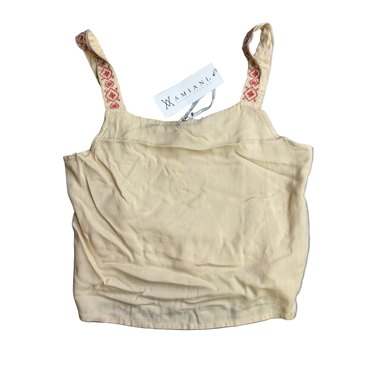 Top Sleeveless By Clothes Mentor In Tan, Size:S