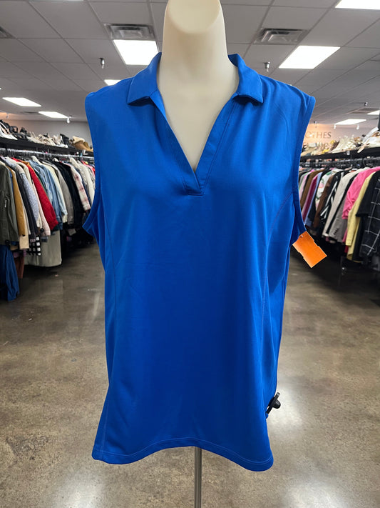 Athletic Tank Top By Pga Tour In Blue, Size:Xl