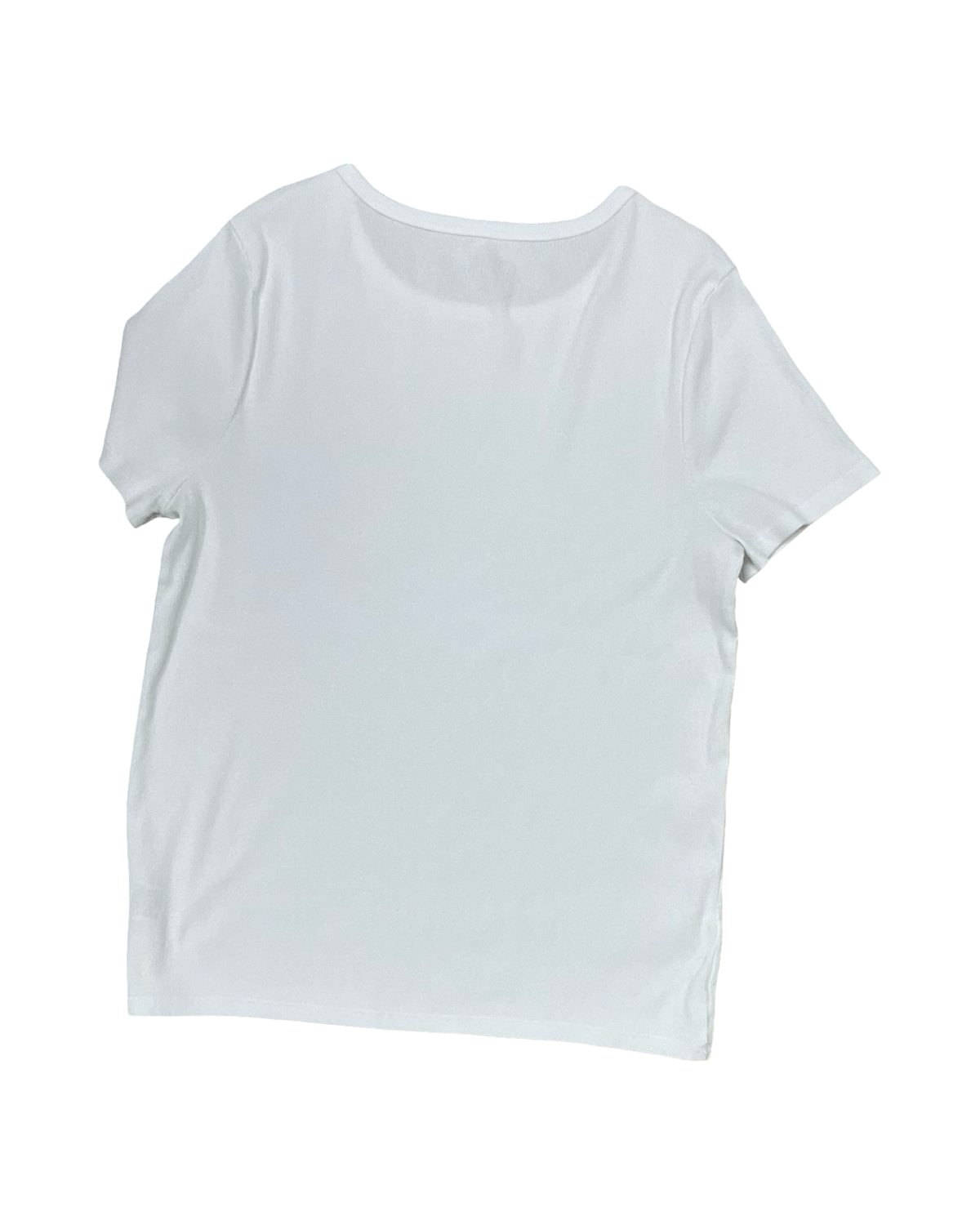 Top Ss Basic By Time And Tru In White, Size:Xl