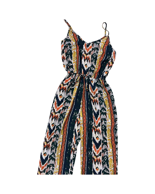 Jumpsuit By Liberty Love In Blue & Green, Size:M