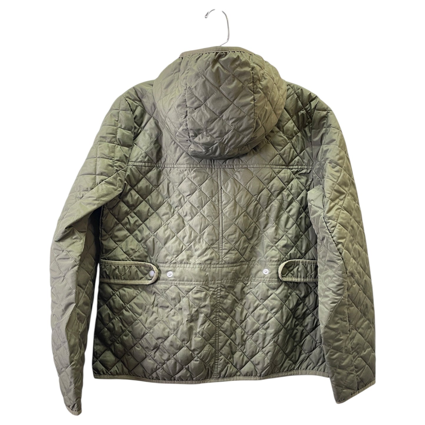 Coat Puffer & Quilted By J. Crew In Green, Size:M
