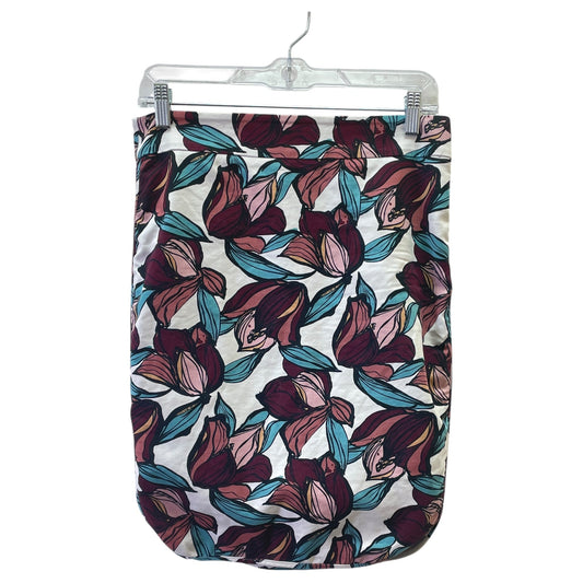 Skirt Mini & Short By Loft In Red & White, Size:4