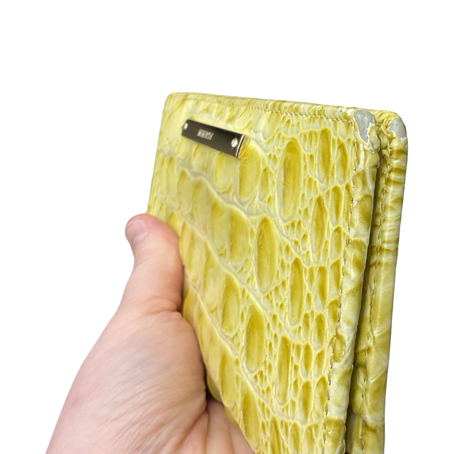 Wallet Designer By Brahmin In Yellow, Size:Large