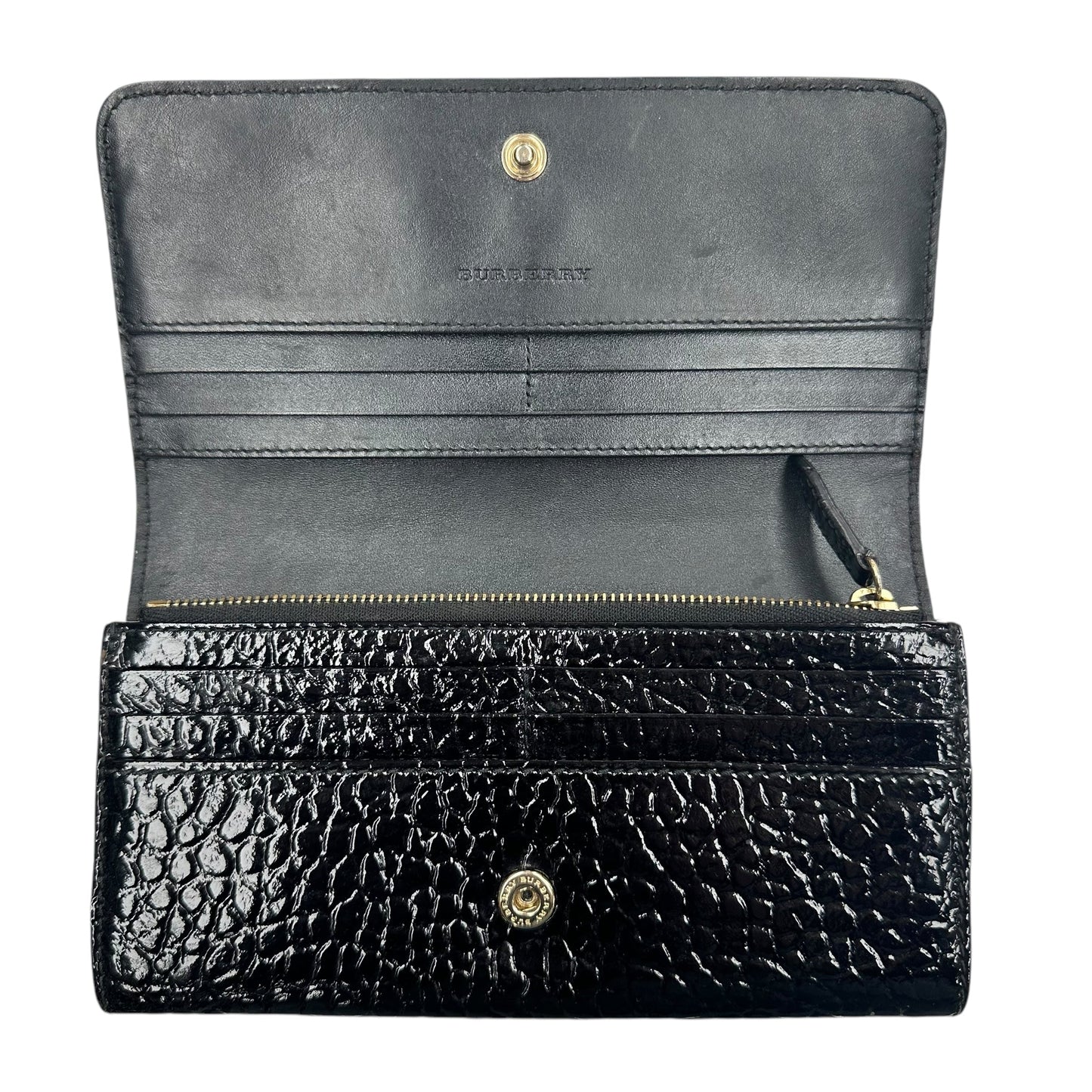 Wallet Luxury Designer By Burberry In Black, Size:Medium