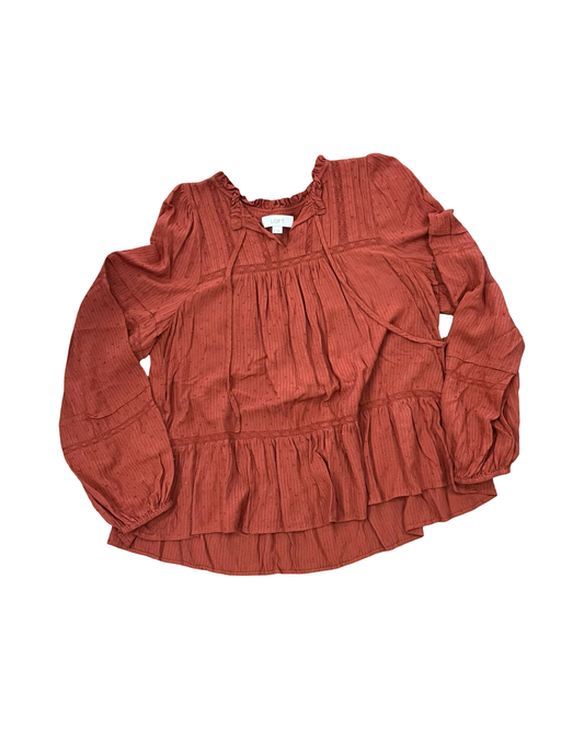 Top Ls By Loft In Orange, Size:M