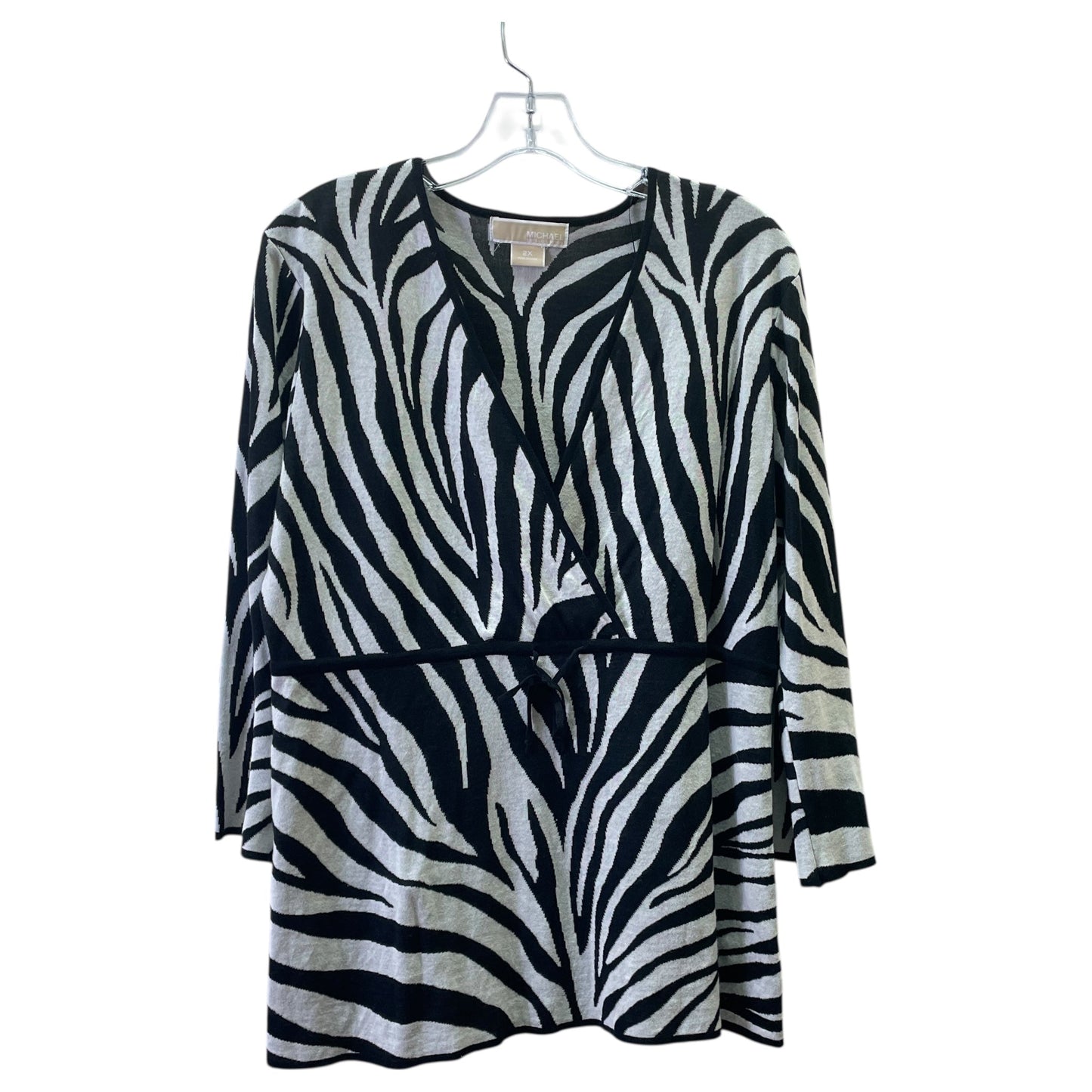 Top Ls By Michael By Michael Kors In Animal Print, Size:2X