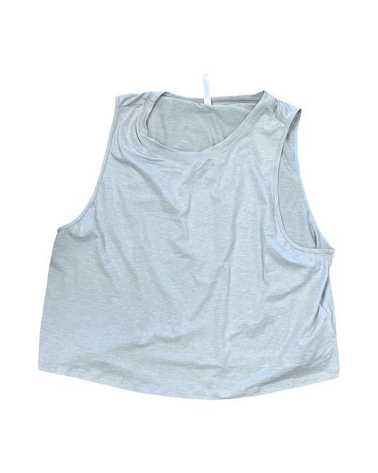 Athletic Tank Top By Fabletics In Grey, Size:Xl