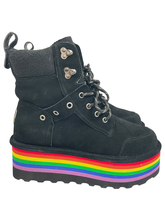 Boots Ankle Heels By Bearpaw In Black, Size:9