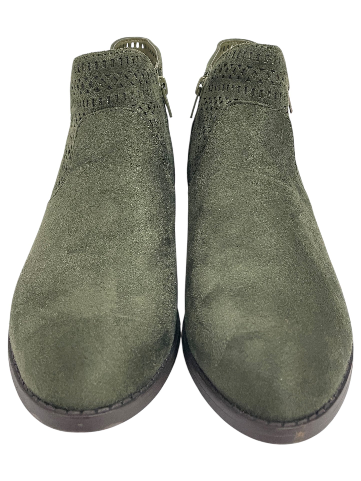 Boots Ankle Flats By City Classified In Green, Size:7