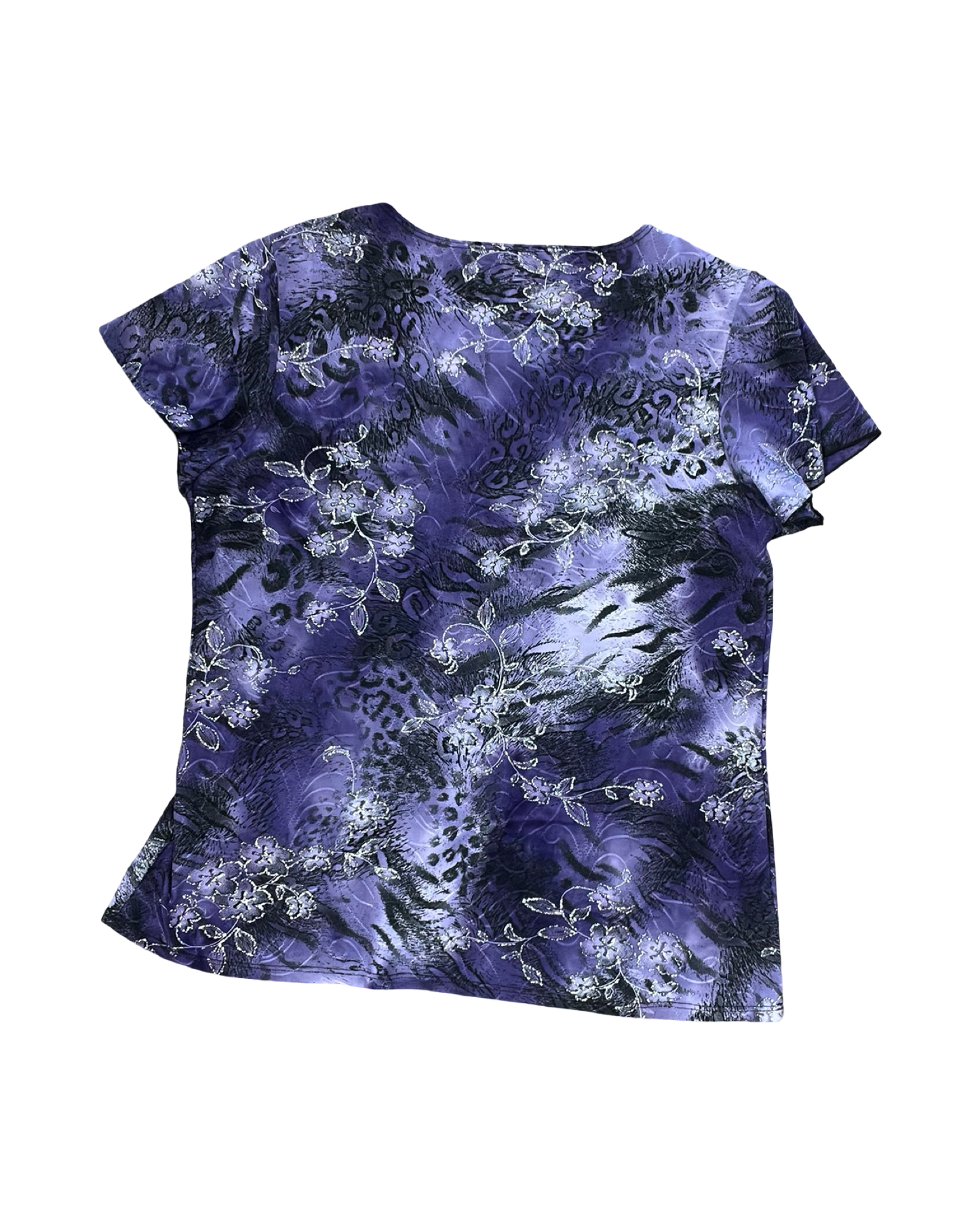 Top Ss By Dressbarn In Purple, Size:L