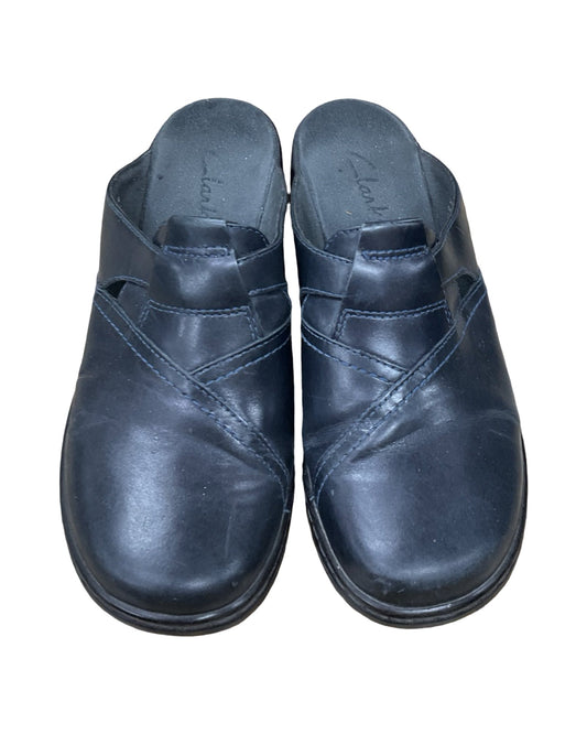 Shoes Flats By Clarks In Navy, Size:8
