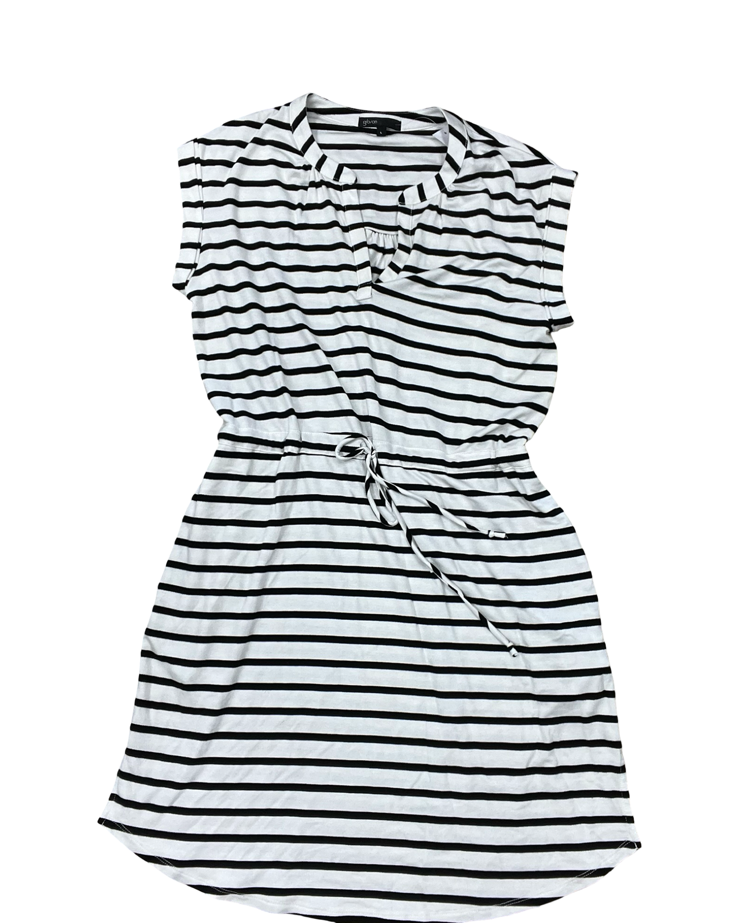 Dress Casual Short By Gibson In Black & White, Size:L