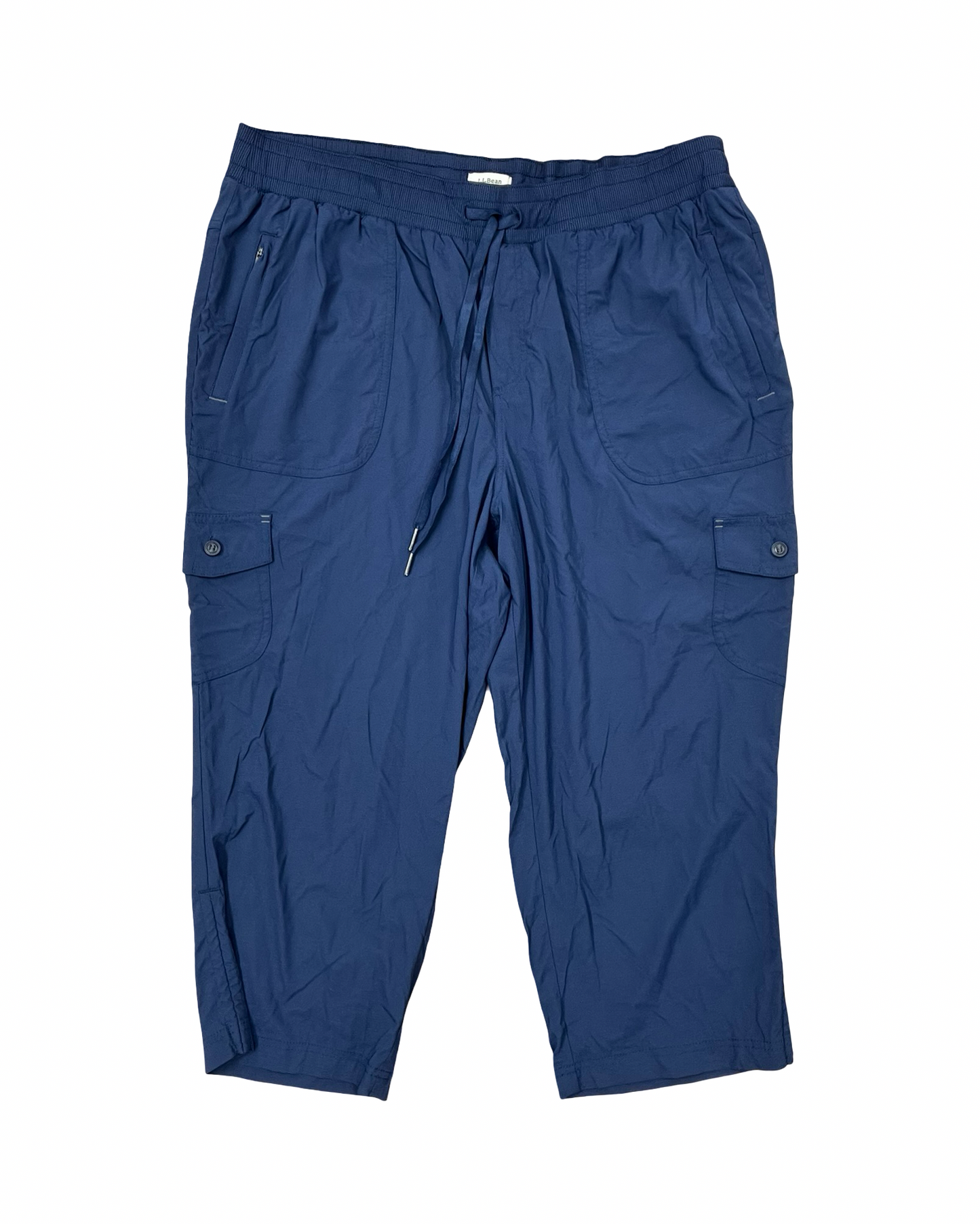 Pants Cropped By L.L. Bean In Blue, Size:1X