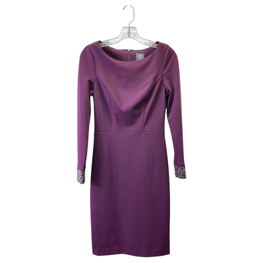 Dress Work By Vince Camuto In Maroon, Size:2