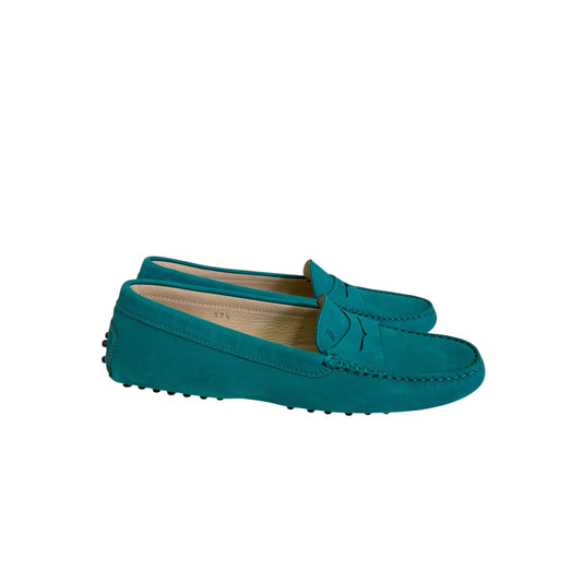 SHOES LUXURY DESIGNER by TODS in TEAL, Size:7