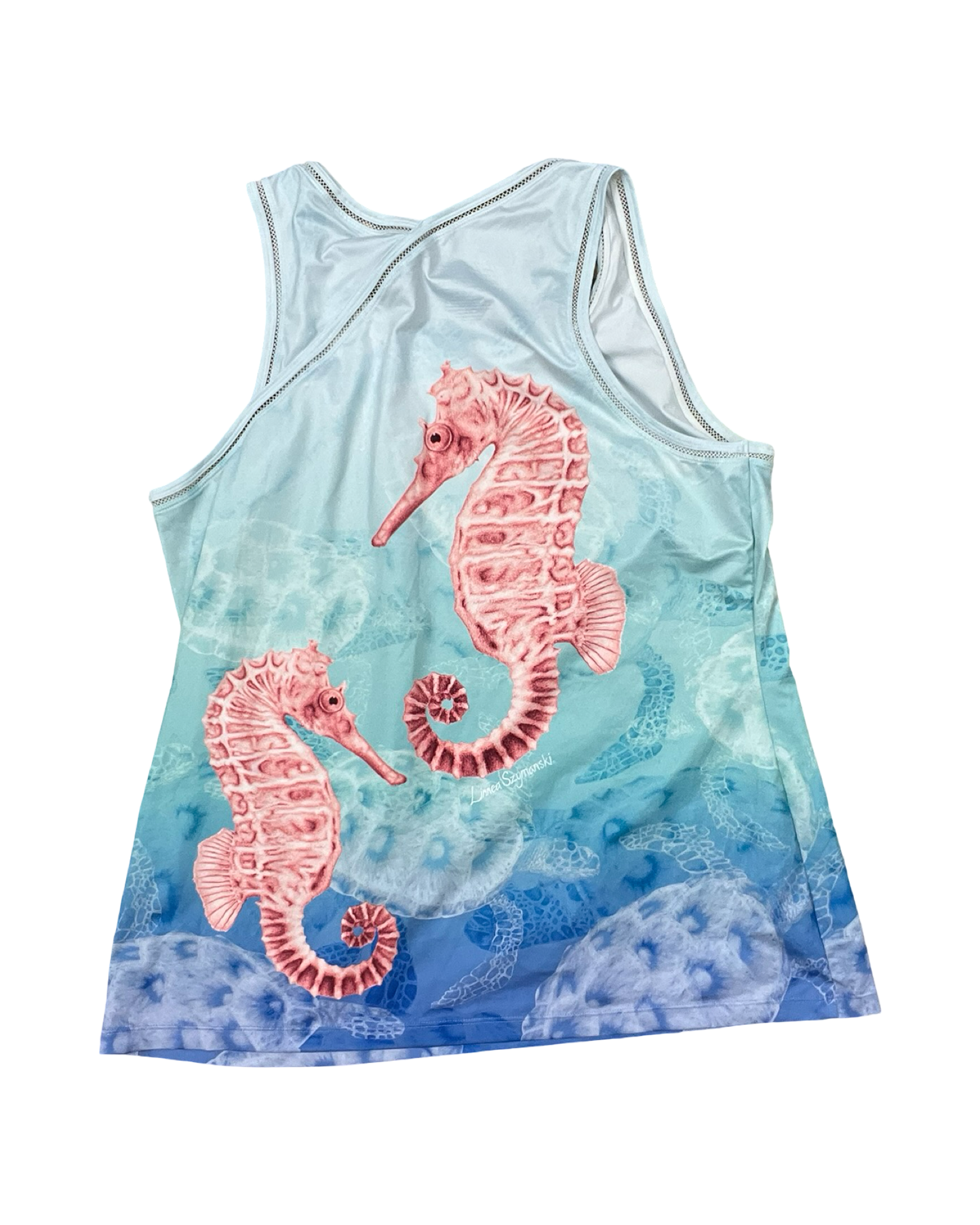 Top Sleeveless By Reel Legends In Blue & Red, Size:Xl