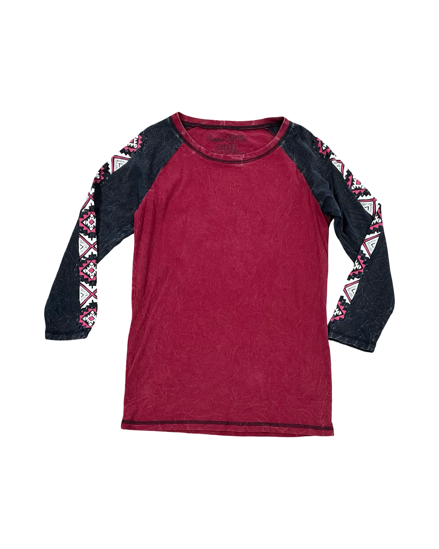 Top 3/4 Sleeve By Clothes Mentor In Red, Size:S