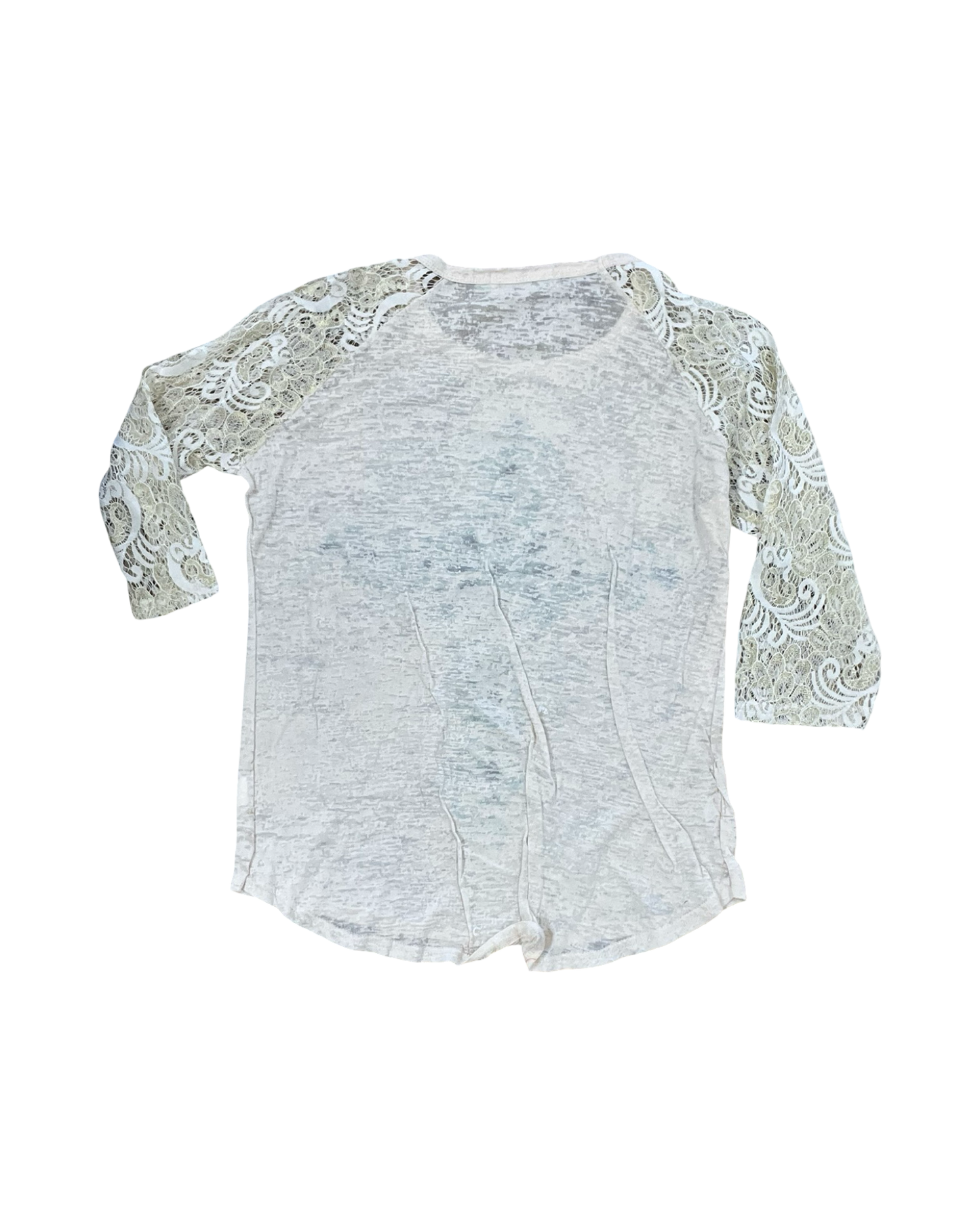 Top 3/4 Sleeve By Southern Grace In Cream, Size:M