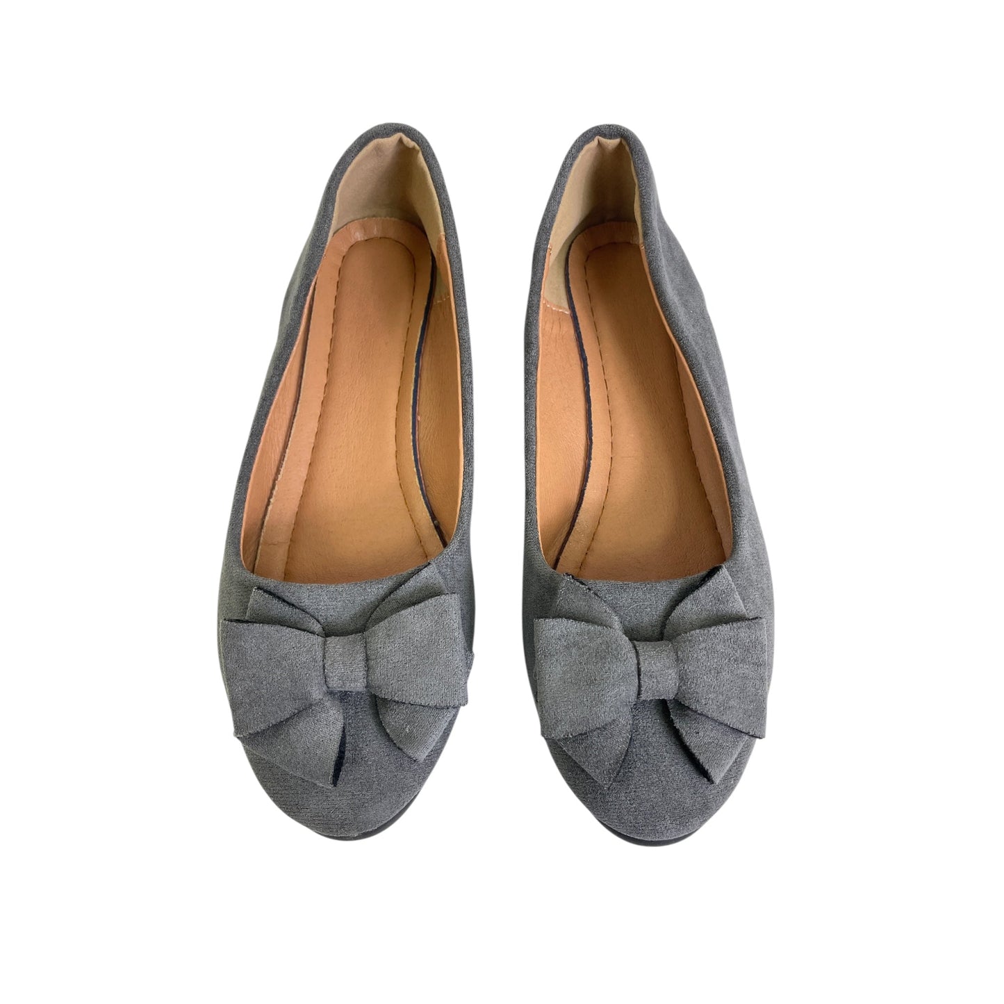 Shoes Flats By Love In Grey, Size:6.5