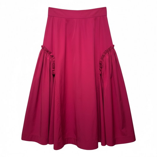 Promise High Waist Midi Skirt By Aje. In Pink, Size: 10