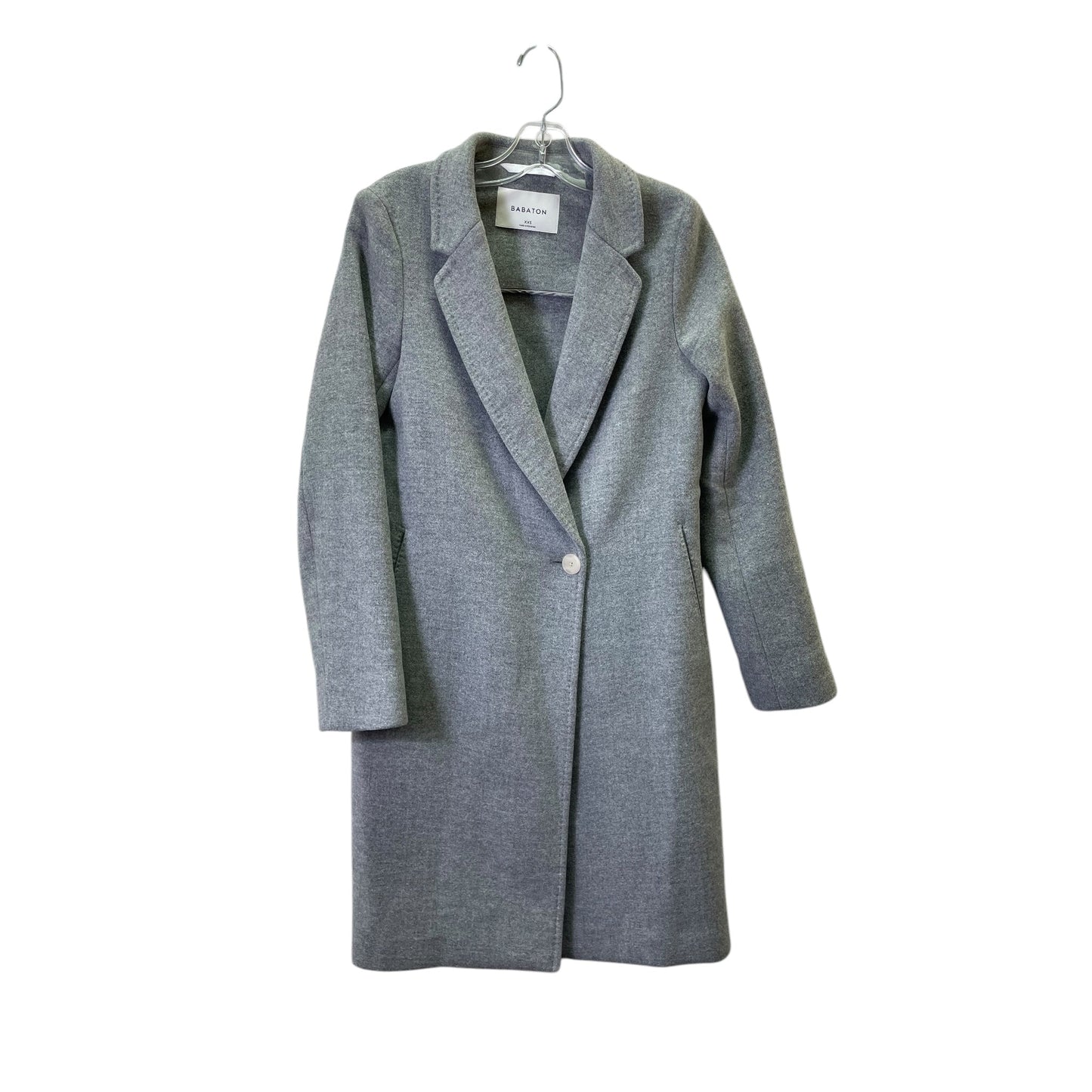 Coat Wool By Babaton In Grey, Size:Xxs