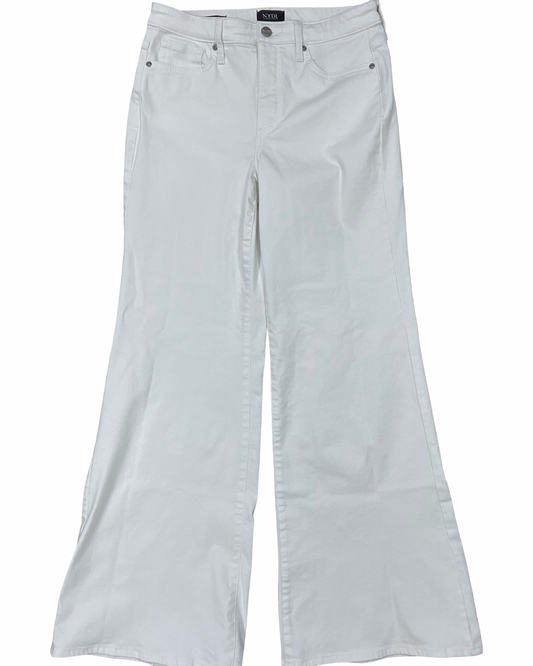 Jeans Wide Leg By Not Your Daughters Jeans In White Denim, Size:6