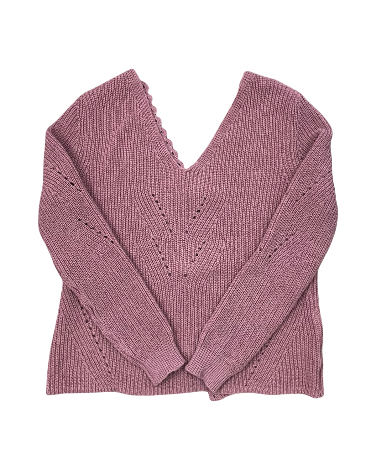 Sweater By Clothes Mentor In Pink, Size:L