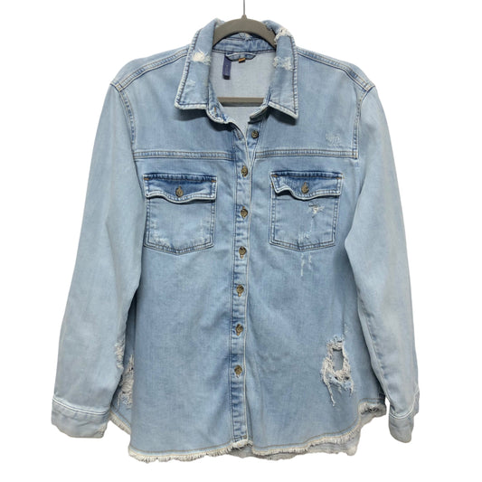 Jacket Denim By Pilcro In Blue Denim, Size:M