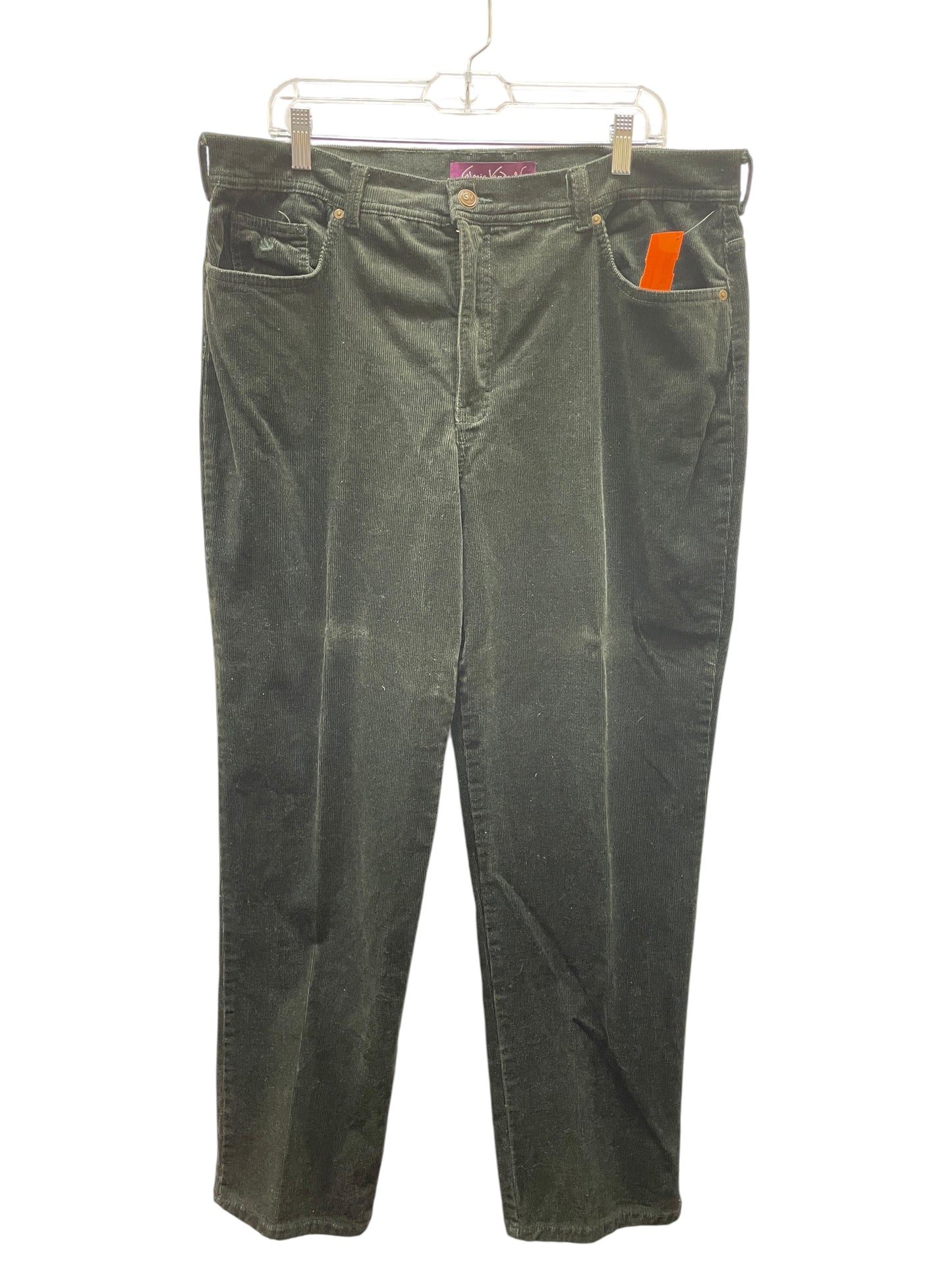 Pants Corduroy By Gloria Vanderbilt In Green, Size:18