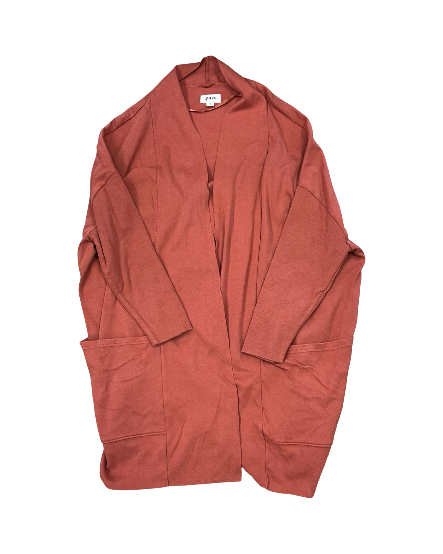 Cardigan By Pact In Orange, Size:M